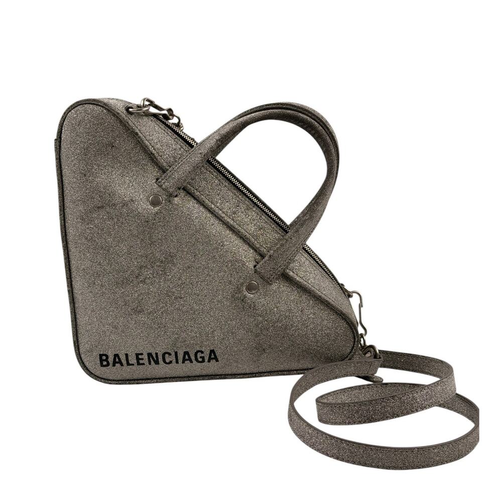 Balenciaga Glitter Triangel Chain Duffel Xs